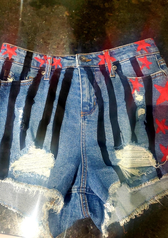 Denim shorts